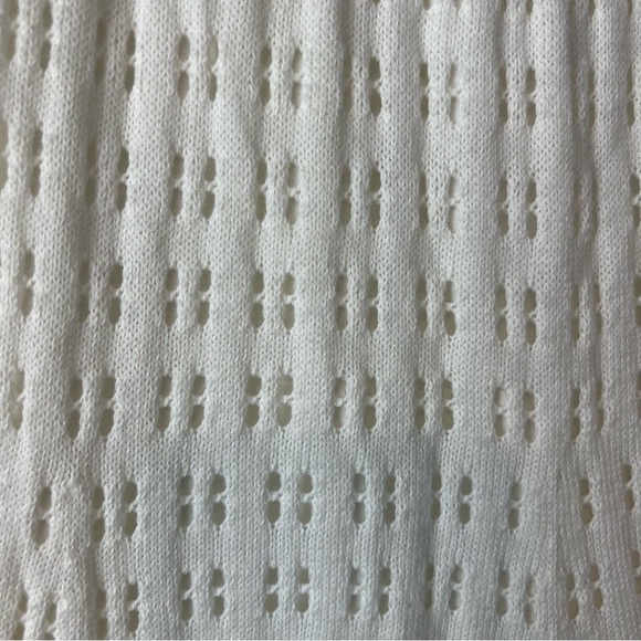 Anthropologie Meadow Rue Skirt Small Pull On Knee Length White EUC - Picture 4 of 6